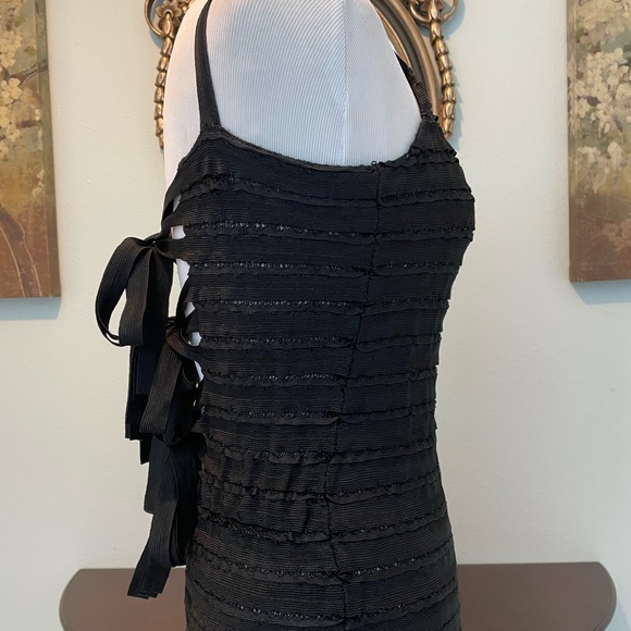 Luxury Designer Pepa Pombo Long Black Evening Dress - Picture 5 of 10